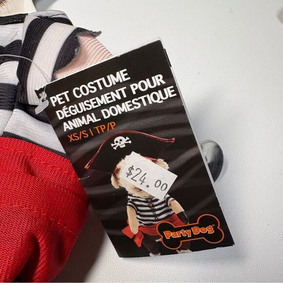 Pet Pirate Costume - Red and Brown - Picture 2 of 3